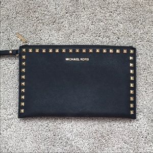 Michael Kors large stud wristlet